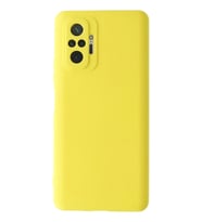Mey İthalat® Redmi Note 10 Pro Kılıf Nano içi Kadife Silikon - Sarı