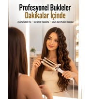 Ayarlanabilir Isı Ayarıyla Profesyonel Bukle Maşası – Hızlı ve Nazik Şekillendirme
