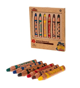 Play-Doh Naturel Mum Boya 6 Renk 2 in 1 