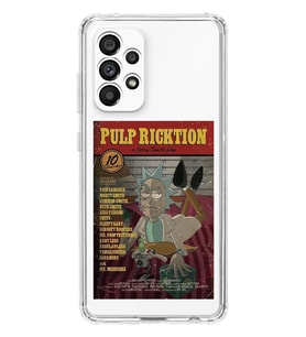 Samsung Galaxy A33 Uyumlu Pulp Ricktion Tasarımlı Şeffaf Telefon Kılıfı