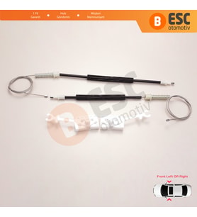 Alfa Romeo 147 937 2000-2010 3/5 Kapı 46751871 70 İçin Ön Sağ veya Sol Kapı Cam Kriko Tamir Seti