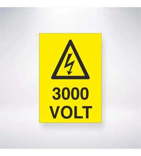 3000 Volt 21x28 Arkası Yapışkanlı Levha