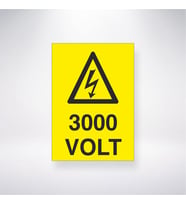 3000 Volt 21x28 Arkası Yapışkanlı Levha