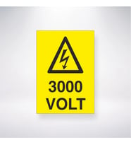 3000 Volt 21x28 Arkası Yapışkanlı Levha
