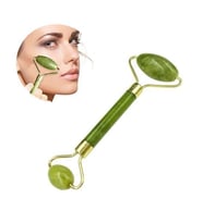 OLLEVRA Çift Taraflı Cilt Yüz Masaj Aleti Jade Roller Yeşim Taşı