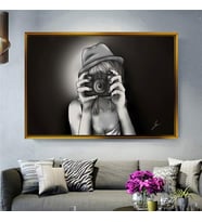 Altın Çerçeveli dekoratif tablo l77 (Gold)