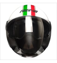 Motosiklet Yarım Kask Camlı Ce Onaylı Güneş Vizörlü Motor Kaskı Itaılan