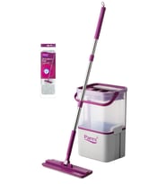 Wondero Flat Şeffaf Temizlik Seti + Yedek Mop Avantaj Paketi