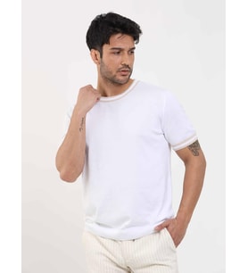 Dufy Beyaz Erkek Slim Fit Düz O Yaka Kazak - 104646
