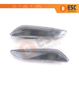 Fiat Egea Tipo 356 Alfa 147 156 Lancia Delta Ypsilon 3 İçin Beyaz Yan Çamurluk Sinyali SAĞ VE SOL 60686516 60686517