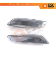 Fiat Egea Tipo 356 Alfa 147 156 Lancia Delta Ypsilon 3 İçin Beyaz Yan Çamurluk Sinyali SAĞ VE SOL 60686516 60686517