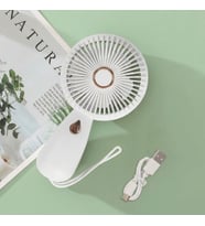 3 Kademeli Çanta Tipi El Fanı – Taşınabilir Mini Serinletici Silikon Askılı Fan ZB103 (5680)