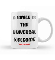 Smile emoji Quotes Funny Happy Face Love Gift Kupa Bardak Porselen
