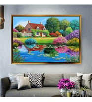 Altın Çerçeveli dekoratif tablo a118 (Gold)