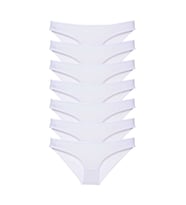 7 adet Süper Eko Set Likralı Kadın Slip Külot Beyaz