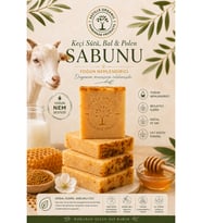 Secille Organic Soğuk Döküm Keçi Sütü, Bal ve Polen Sabunu 120 g-El Yapımı Doğal Sabun