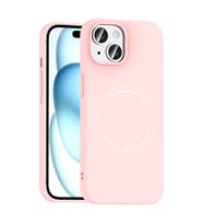 iPhone 15 Kılıf M-Safe Şarj Özellikli Kamera Korumalı Elio Sert PC Kılıf