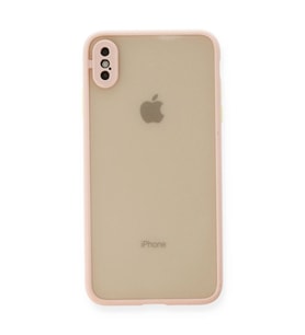 Apple İphone Xs Max Kılıf Montreal Silikon Kapak - Pembe