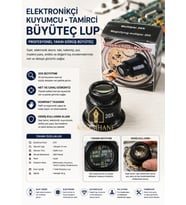 Kalemhane Tamirciler İçin Mercek Lup Büyüteç