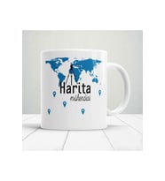 Kişiye Özel Harita Mühendisi Baskılı Kupa