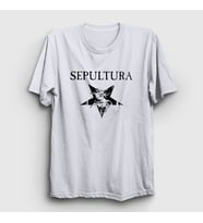 Presmono Unisex Beyaz Logo V2 Sepultura T-Shirt 173141tt (Beyaz)