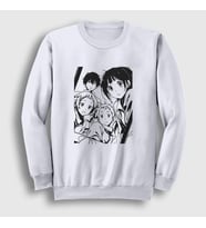 Presmono Unisex Beyaz All Anime Hyouka Sweatshirt 306440tt