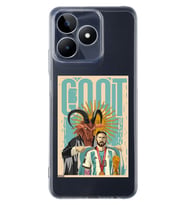 Realme C53 Uyumlu Lionel Messi Desenli Şeffaf Telefon Kılıfı