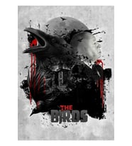 The Bırds - Alfred Hitchcock Tablo Ahşap Poster Dekoratif