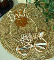 10'lu Bride Taç ve Gözlük Hediye Seti