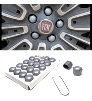 Düz Bijon Kapağı Sökme Aparatlı 20 li Set 17 mm GRİ