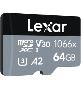 Lexar 64Gb High-Performance 1066X Microsdxc Uhs-I, Up To 160Mb/S Read 70Mb/S Write C10 A2 V30 U3