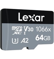 Lexar 64Gb High-Performance 1066X Microsdxc Uhs-I, Up To 160Mb/S Read 70Mb/S Write C10 A2 V30 U3