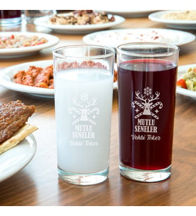 Yılbaşı Hediyesi Kişiye Özel Rakı Bardağı
