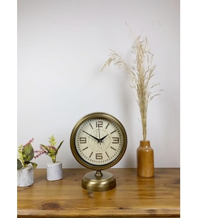Eskitme Metal Masa Saati 25×20 Cm