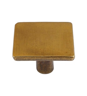 Mercan Düğme Kulp Antik Sarı (2 Adet) (Sarı-Yeşil)