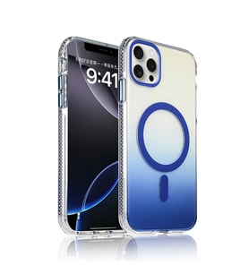 Apple iPhone 15 Pro Max Kılıf M-safe Şarj Özellikli Transparan Renk Geçişli Zore Toros Kapak