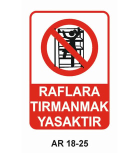 İŞ GÜVENLİĞİ UYARI LEVHASI 1 ADET PVC 21 X 29CM