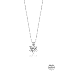 Union Swarovski Zirconia Kadın Tektaş Gümüş Kolye