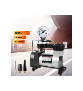 Araba Oto Araç Lastik Şişirme Pompası Metal Motorlu Kompresör 150 Psi Çakmaklık