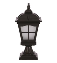AVONNI BSU-68045-BSY-M1-OP Siyah Boyalı Dış Mekan Aydınlatma E27 Aluminyum Cam 23cm