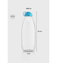 Renga Milky 1000 ml Cam Şişe 181009 Fuşya (Turkuaz)