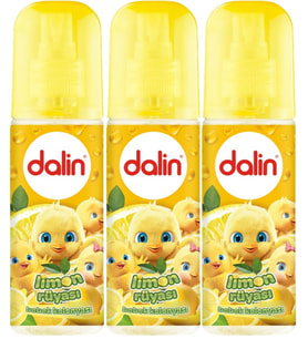 Dalin Bebek Kolonyası 150ML Limon Çiçeği (Limon-Bergomat-Papatya) (3 Lü Set)