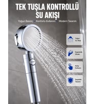 Masaj Ve Yağmur Modlu Su Tasarruflu Duş Başlığı