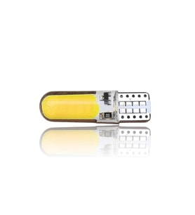 T10 12V Led Ampül Çakar Silikonlu 12 Sarı