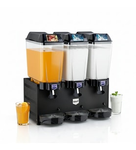Remta 20+20+20 Litre Şerbet + Ayran + Ayran Soğutucu Siyah - ST19