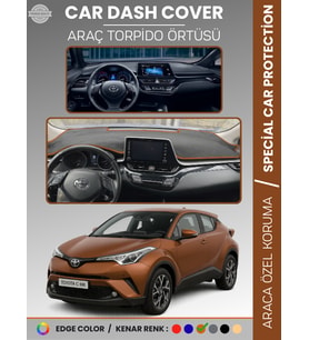 TOYOTA C-HR (2016-2022) Torpido Örtüsü Ön Göğüs Koruma Araca Özel Çatlamayı Önler Kaymaz