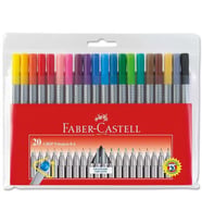 Faber Castell Grip Finepen Keçeli Kalem 0.4 mm 20'li