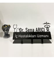 Doktor Masaüstü İsimlik - Metal Masa İsimliği - Kişiye Özel İsimlik