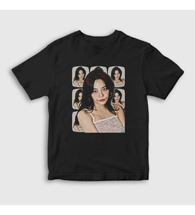 Presmono Unisex Çocuk Beyaz Poster V2 Kim Sejeong T-Shirt 524338tt (Siyah)