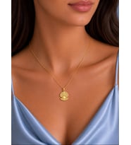 Kişiye Özel 925 Ayar Gümüş Tasarım İstiridye Kolye (Gold)